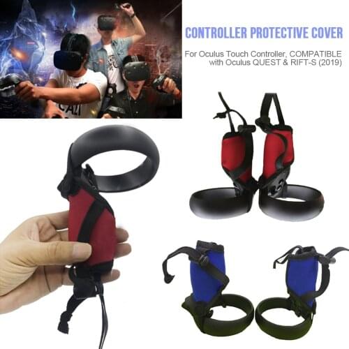 VR Accessories Protective Cover For Oculus Quest 2 VR Touch Controller Case With Knuckle Strap Handle Grip For Oculus Quest 2