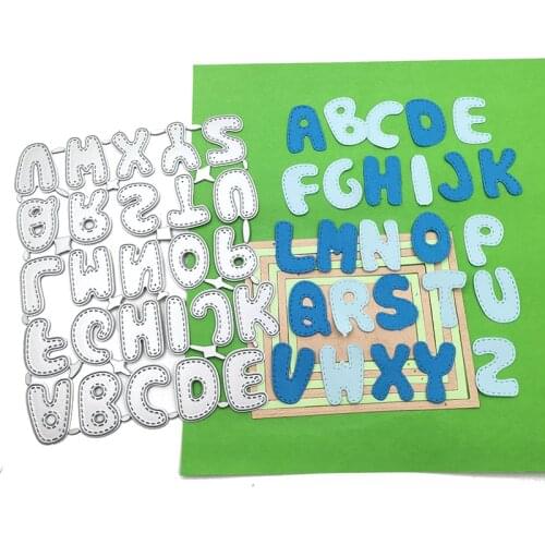 Julyarts Alphable Letter Photo Album Cutting Dies For DIY Scrapbooking Paper/photo Cards Embossing Die