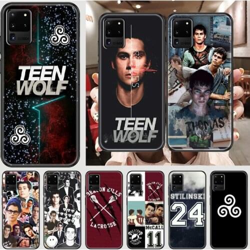 Teen wolf Phone case For Samsung Galaxy Note 4 8 9 10 20 S8 S9 S10 S10E S20 Plus UITRA Ultra black art funda soft prime fashion