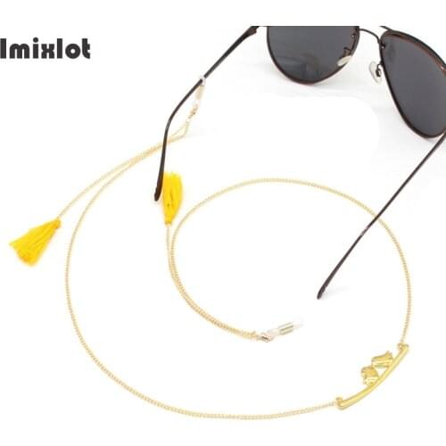 Long Tassel Chain for Eyeglass Reading Glasses Hanging Chain Fashion Sunglasses Spectacles Holder Neck Cord Glasses Metal Chain