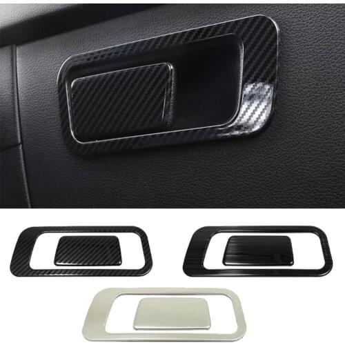 For Hyundai Sonata DN8 10Th 2020 2021 Car Styling Body Stainless steel Co-pilot Storage Box Bins Switch Trim Frame stick 2pcs