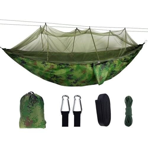 Mosquito Net Hammock Outdoor Parachute Camping Hanging Sleeping Bed Swing Portable Garden Double Chair Double Person Hammocks
