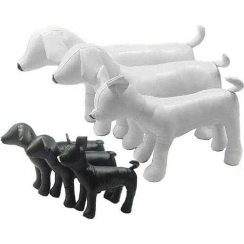 PU Leather Pet Dog Mannequins Dog Models Torsos Standing Position Small Dog Clothes Display Pet Dog Toys