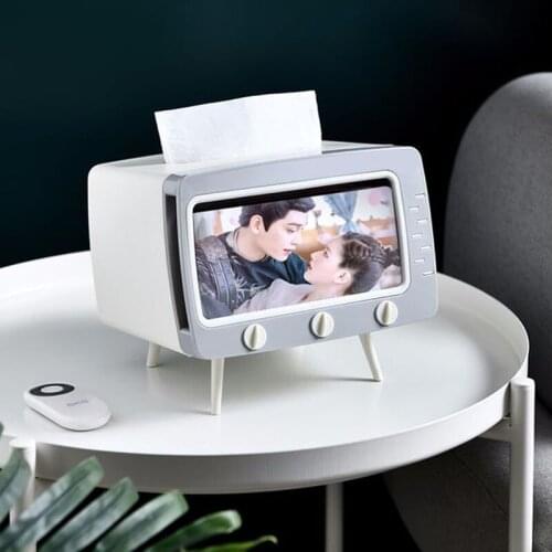 Tissue Box Lovely Desktop TV Modeling Originality Convenient Tissue Base Heightening Glove Box
