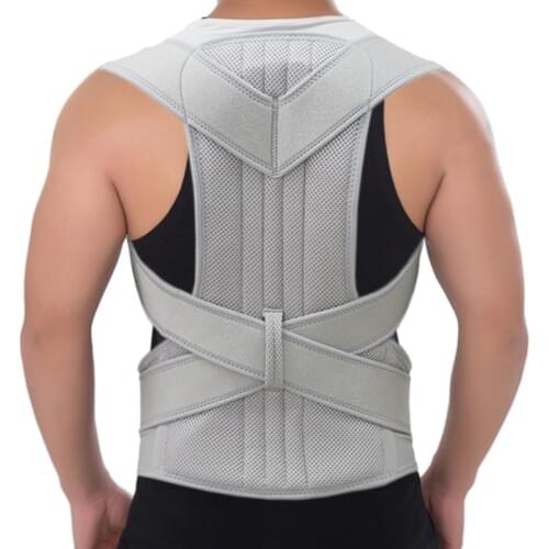 Posture Corrector Scoliosis Back Brace Spine Corset Belt Shoulder Therapy Support Poor Posture Correction Belt Men Women Student