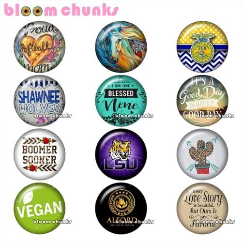 Round photo glass cabochon demo flat back Making findings 12mm/18mm/20mm/25mm B4361