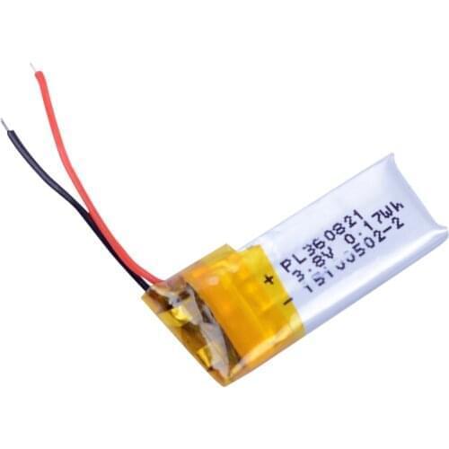3.6x08x21mm 3.7V 50mAh Rechargeable li Polymer Li-ion Battery For MI bracelet bluetooth headset mp3 speaker mouse 360821