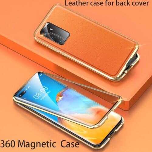 Magnetic Case For huawei p40 pro Case 360 Full Protect Leather Case back cover For huawei p40 Phone Case Funda Camera protection