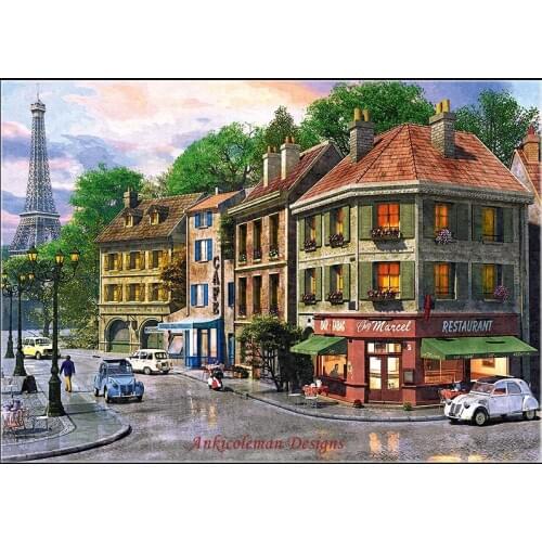 Needlework for embroidery DIY DMC High Quality - Counted Cross Stitch Kits 14 ct Oil painting - Paris Street