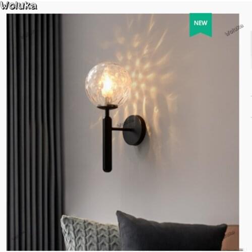 Wall lamp Nordic light luxury style contracted modern bedside lamp household bedroom living room TV wall lamp CD50 W06