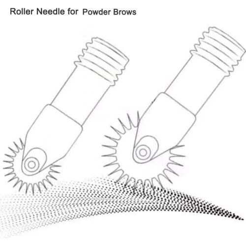 New Roller Microblading Shading Needle for Powder Brows Permanent Makeup Screwed Blades Parts for Microblade Handle Pen