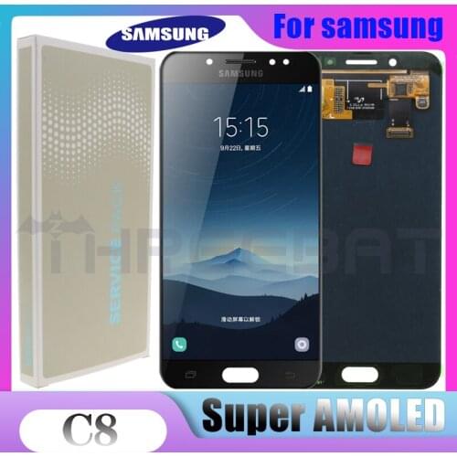 ORIGINAL 5.5''AMOLED c8 LCD Display For SAMSUNG Galaxy C8 C710F/DS C7100 Display LCD Touch Screen Digitizer Assembly Replacement