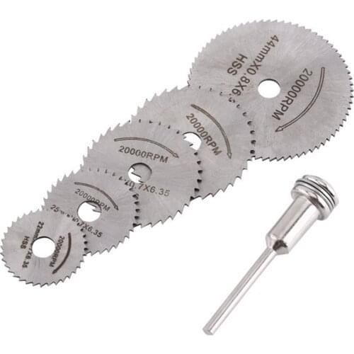 7 pcs Mini Circular Saw Blade 22-50mm Jig Saw Rotary Tool For Dremel Metal Cutter Power Tool Set Wood Cutting Discs Power Tool