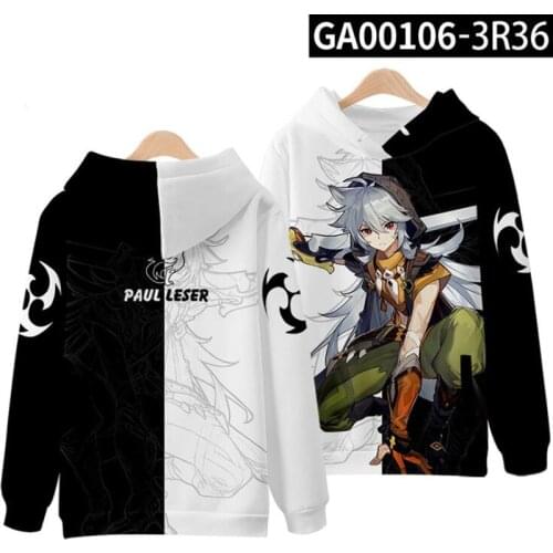 Hot Game Genshin Impact 3D Print Oversized Women/men Hoodies Sweatshirts Klee Venti Zhongli Ganyu Paimon Diluc Cosplay Costume