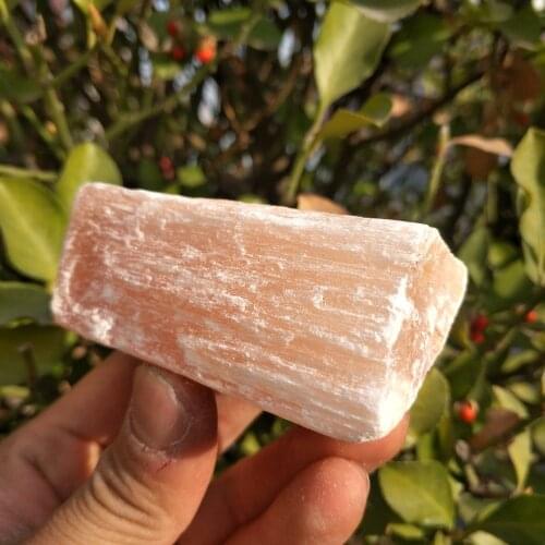 Natural rough orange selenite Crystal gemstone meditation reiki healing raw mineral gypsum wedding decoration aquarium