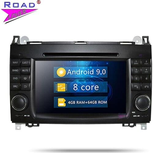 Roadlover Android 9.0 Car DVD Player For Benz A-Class W169 B-Class W245 Viano/Vito Sprinter VW Crafter Stereo GPS Navigation MP3