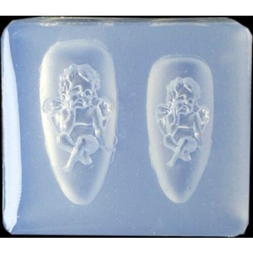 652F Angel Series Nail Ornaments Resin Mold DIY Nail Art Decorations Silicone Mould