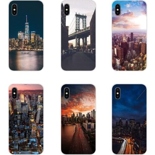For Huawei G7 G8 P8 P9 P10 P20 P30 Lite Mini Pro P Smart Plus 2017 2018 2019 Silicone Phone Bag Case NYC NEW YORK city landscape