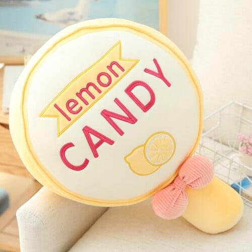 50CM Cute Lollipop Plush Toy Kawaii Green Blue Yellow Candy Doll Sleeping Pillow Home Bed Decoration Gift