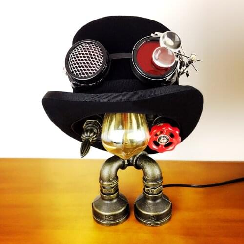 Steam punk industrial retro wool high hat, Euro Halloween bar props COSPLAY stage performance