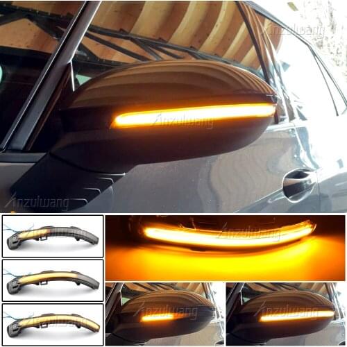 2pcs LED Blinker Dynamic Turn Signal Light Side Rear-View Mirror Light For Volkswagen VW Passat B8 2015-2020 For Golf 8 Arteon