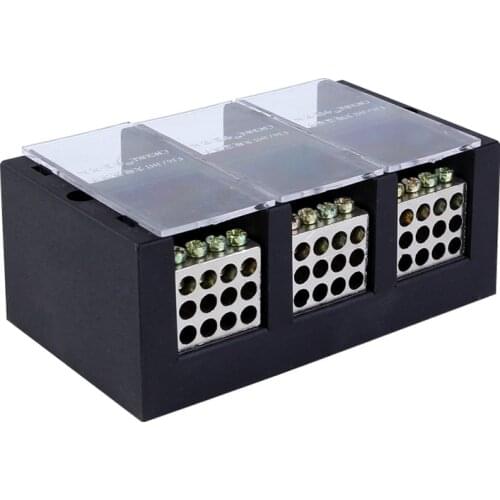 Three In Thirty-six Out 36 Out Junction Box 250A Household for 12-enegy-meter Distribution Terminal Block