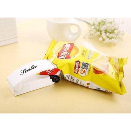 Magic Sealer Plastic Bags Household Mini Hand Pressure Type Sealing Machine portable food sealer 100 pcs