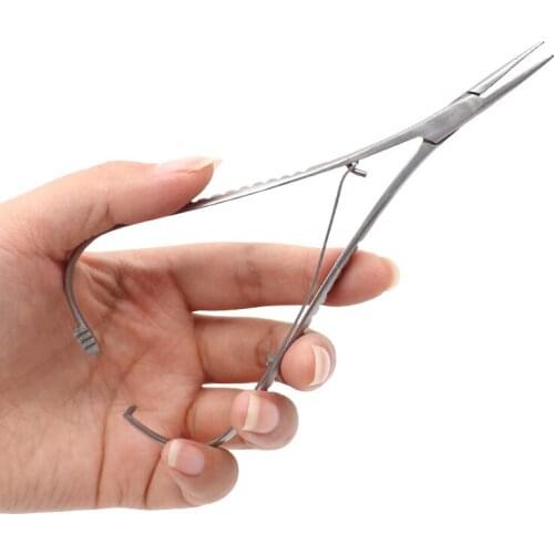 1pc Dental Needle Holder Plier Standard Forceps Surgical Instruments Dental Laboratory Equipment Oral Care Dentist Tools