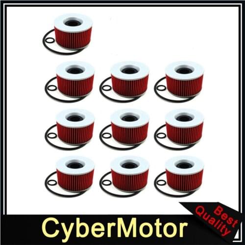 10x Oil Filter For GPX750R ZG1000 EL250 GPX600R ZX11 TRIUMPH THUNDERBIRD 750
