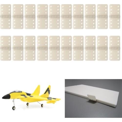 20pcs Hinge Servo Linker Plastic Small for RC Airplane Aircraft Helicopter Quadcopter Loose leaf