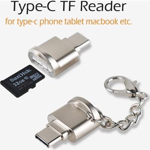 Portable USB 3.1 Type C Card Reader USB-C TF Micro SD OTG Adapter Type-C Memory Card Reader For Samsung Macbook Huawei LeTV