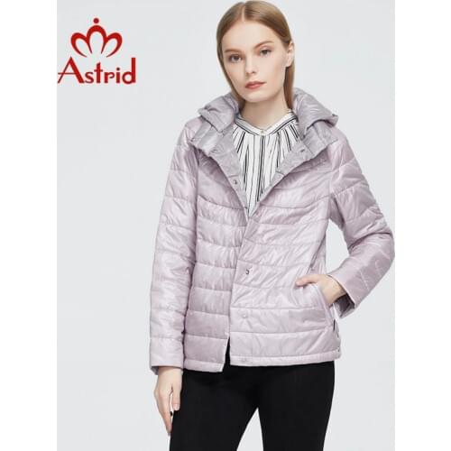 Astrid 2020 New Autumn Winter Womens coat women Windproof warm parka fashion thin Jacket hooded female clothing New Design 9439