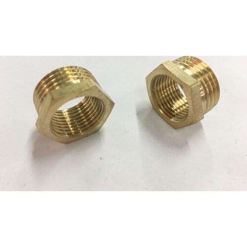 Free shipping Brass Reducer 1/2" BSP Male Thread to 1/4" BSP Female Thread Reducing Bush adapter Fitting