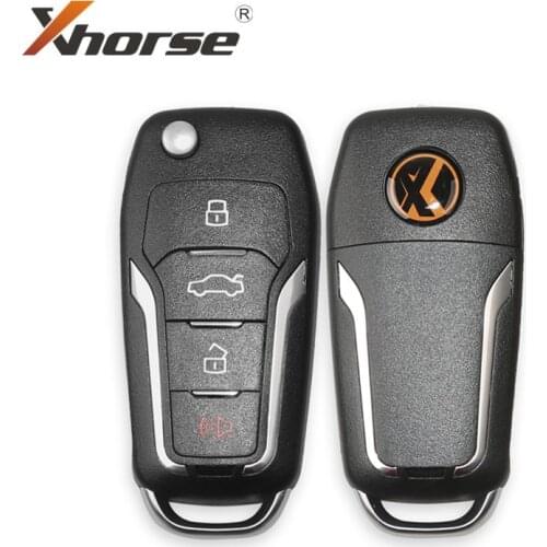 Xhorse VVDI2 XNFO01EN Wireless Universal Remote Key 4 Buttons For Ford 1 Piece