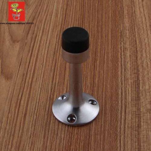 Zinc alloy door stopper rubber door stop wall mounted doorstops porte feuille