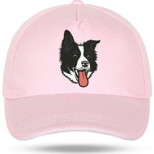 Women Men Hat Curved Sun Visor Hat Cotton for Fun Border Collie Sheep Dog Baseball Cap Outdoor Sun Hat Adjustable Sports caps