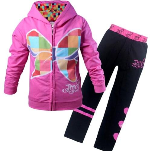 Spring Autumn Baby Clothes Set Baby Girls Long Sleeve Coat + Pants 2pcs Suit Jojo Siwa Kids Girl Outfit Cosplay Clothing Sets