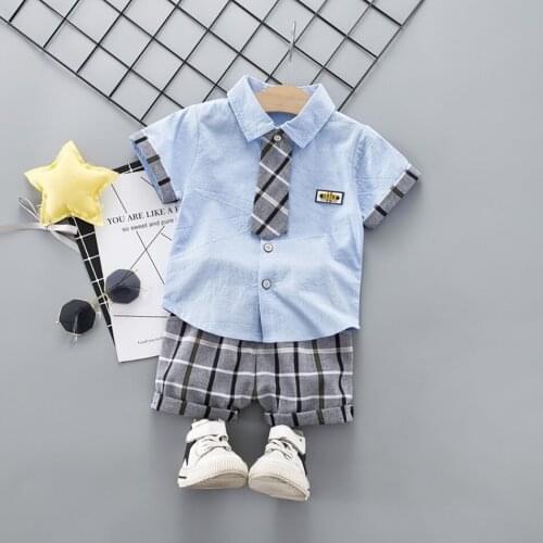 Toddler Kids Boys Clothes Sets Print Summer 2 PCS Sets Children Kids Clothes Casual T Shirt+Shorts For 1-6 Years New 2020