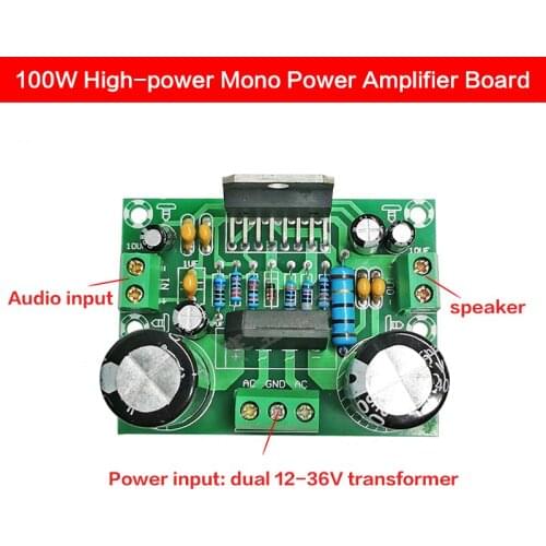 KYYSLB 100W High-power Mono Power Amplifier Board Dual 12~32V TDA7293 DIY HIFI Fever Digital Audio Power Amplifier Board
