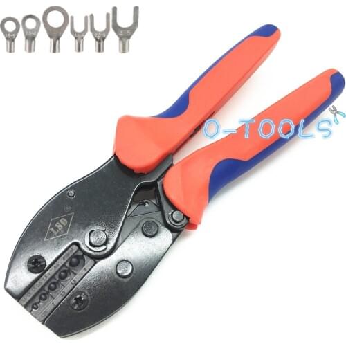 LY-0510TD Manual ratchet terminal crimping tool for 22-8AWG non-insulated terminal and connector 0.5~10mm² carbon steel crimper