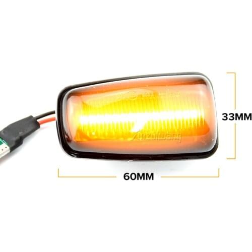 Flashing Car Turn Signal Lamps Side Marker Lights Lateral LED For Peugeot 306 106 406 806 Citroen XM ZX Break Xsara Xantia Fiat