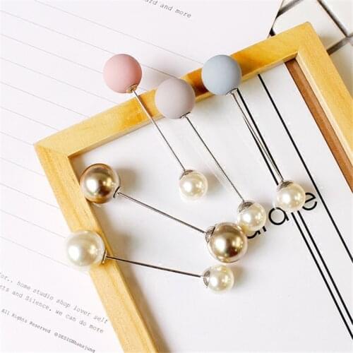 Fashion Classic Imitation Pearl Brooch Pins Metal Charm Woman Girls Banquet Weddings All-match High Quality Accessories Jewelry