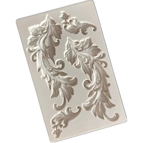 Silicone Mold Kit Baroque Mould Diy Europe Rattan Pattern Clay Ceramic Sculpture Liquid Silica Gel Plaster Molds for Resin