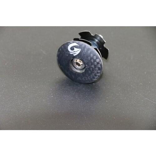 New ASIACOM bicycle carbon fiber top cap cover with steel swell suspended heronsbill nut use for alloy bike fork Free shipping