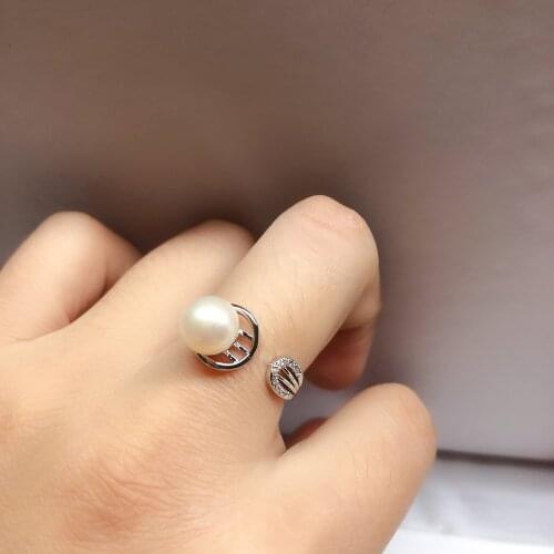 New Ring Base Mountings Findings Settings Adjustable Ring Jewelry Parts Fittings Accessories for Pearl Beads Stones Crystal Jade