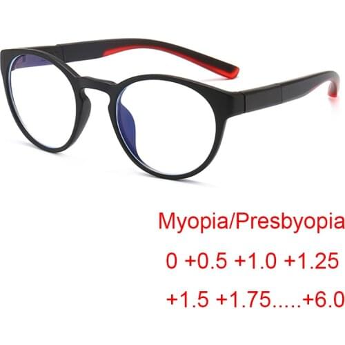 +1.0 +1.5 +2.0 +2.5 to +6.0 Women Men Retro Round Reading Glasses Blue Light Blocking Eyeglasses Frames Magnifier Clear Glasses