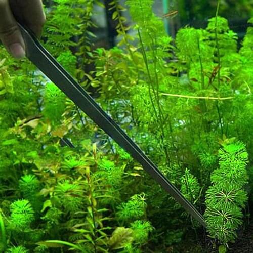 Aquarium Tweezers Fish Tank Cleaner Curved Aquarium Plant Shrimp Reef Tweezer Stainless Steel Tweezers Aquarium Acces Clip Tool