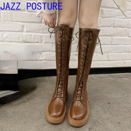 Casual thigh high boots Pu artificial material Womens high heels Fashion shoes Autumn and winter womens shoes w330