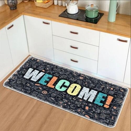 Welcome Doormat Entrance Mat Hallway Patterns Printed Kitchen Anti-slip Floor Mats Area Rugs Funny Custom Front Door Mat Carpet