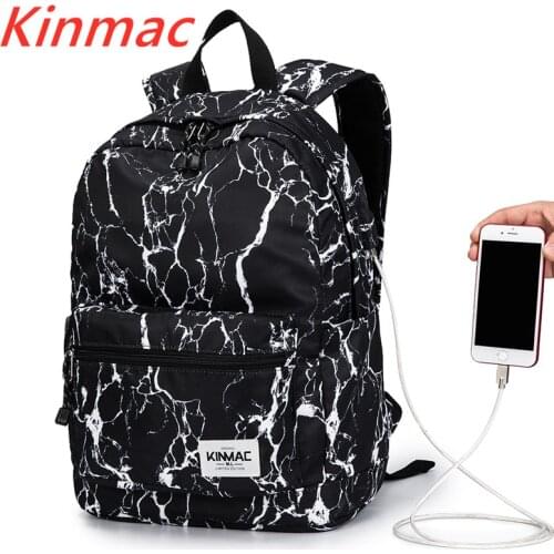Kinmac Brand Backpack Laptop Bag15",15.6 Inch, Marble Shoulder Compute Bag For Macbook 15.4, Business , School, DropShip V149